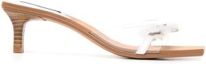 Senso Nori 50mm bow-strap sandals White