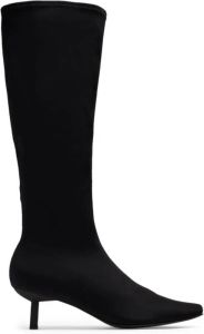 Senso Otis 60mm leather boots Black