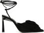 Senso Ottilie 90mm lace-up suede sandals Black - Thumbnail 1