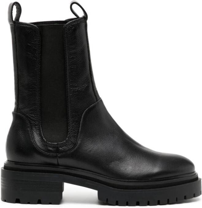 Senso Pandora 55mm leather boots Black