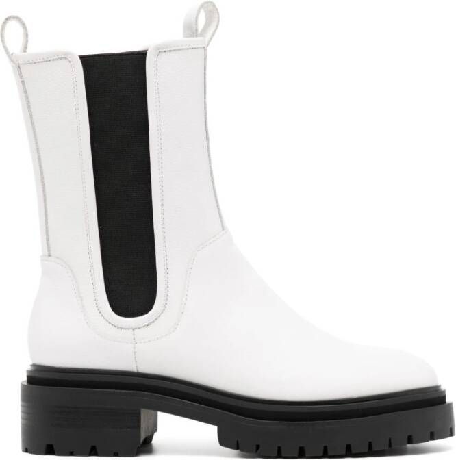 Senso Pandora leather boots White