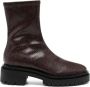 Senso Peyton III 50mm snakeskin-effect boots Red - Thumbnail 1