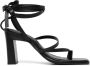 Senso Pica 95mm leather sandals Black - Thumbnail 1