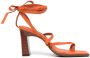 Senso Pica leather sandals Orange - Thumbnail 1