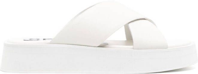 Senso Pippi II crossover platform sandals White
