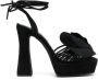 Senso Taya 135mm suede sandals Black - Thumbnail 1