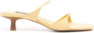 Senso Taylah 40mm leather sandals Yellow