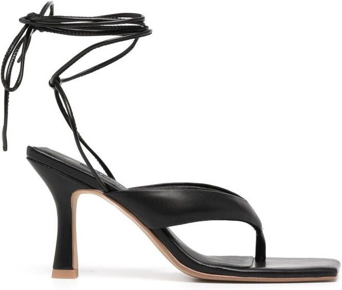 Senso Ultima 80mm flip-flop sandals Black