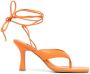 Senso Ultima 80mm thong-strap sandals Orange - Thumbnail 1