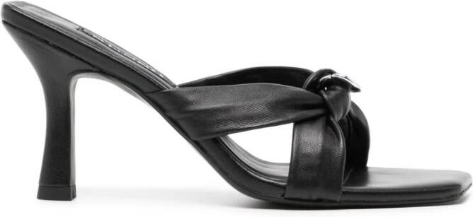 Senso Umbra 90mm knot-detail mules Black