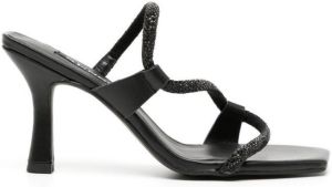 Senso Umee 90mm square-toe sandals Black