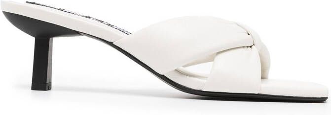 Senso Wonda 5mm cross-strap kitten sandals White