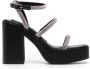 Senso Yasmin II 100mm crystal-embellished sandals Black - Thumbnail 1