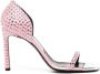 Sergio Rossi 100mm studded leather sandals Pink - Thumbnail 1