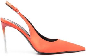 Sergio Rossi 110mm heeled pumps Orange