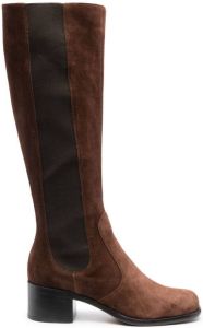 Sergio Rossi 60mm heeled suede boots Brown