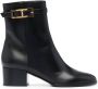 Sergio Rossi 65mm buckle-detail heeled boots Black - Thumbnail 1