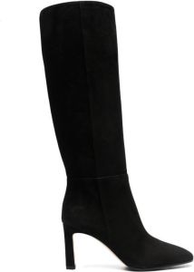 Sergio Rossi 805mm heeled suede boot Black