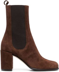 Sergio Rossi 90mm chunky suede boots Brown