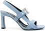 Sergio Rossi 90mm denim sandals Blue - Thumbnail 1