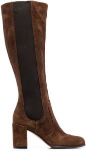 Sergio Rossi Aden elasticated side-panel boots Brown