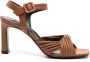 Sergio Rossi Akida 80mm twisted sandals Brown - Thumbnail 1