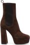 Sergio Rossi Alicia 85mm platform suede boots Brown - Thumbnail 1