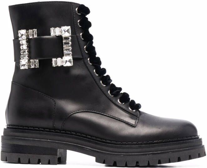 Sergio Rossi Biker Prince leather boots Black