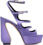 Sergio Rossi buckle-fastening strappy sandals Purple - Thumbnail 1