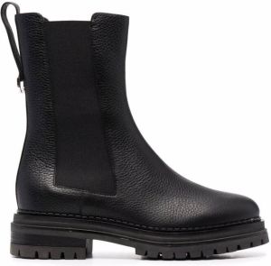 Sergio Rossi chunky-sole leather boots Black