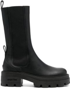 Sergio Rossi chunky-soled leather boots Black