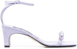 Sergio Rossi crystal-embellished 70mm sandals Purple