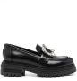 Sergio Rossi crystal embellished chunky-sole loafers Black - Thumbnail 1