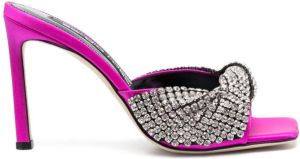 Sergio Rossi crystal-embellished heeled sandals Pink