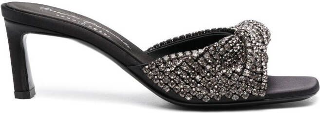 Sergio Rossi crystal-embellished sandals Black