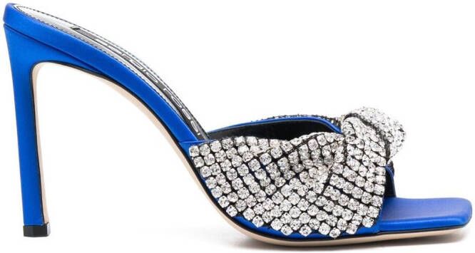 Sergio Rossi crystal-embellished sandals Blue