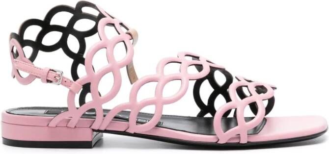 Sergio Rossi cut-out-detail sandals Pink