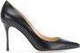 Sergio Rossi Godiva snake-effect 90mm pumps Black - Thumbnail 1