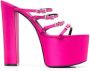 Sergio Rossi Evangelie 150mm platform mules Pink - Thumbnail 1