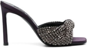 Sergio Rossi Evangelie 95mm crystal-embellished mules Purple