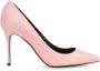 Sergio Rossi Godiva 90mm leather pumps Pink - Thumbnail 1