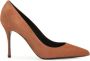 Sergio Rossi Godiva 90mm suede pumps Brown - Thumbnail 1