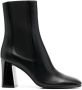 Sergio Rossi high-heeled leather chelsea boots Black - Thumbnail 1