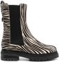 Sergio Rossi Joan zebra-print ankle boots Black - Thumbnail 1