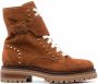 Sergio Rossi lace-up suede boots Brown - Thumbnail 1
