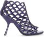 Sergio Rossi Mermaid leather cage sandals Blue - Thumbnail 1