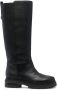 Sergio Rossi mid-calf leather boots Black - Thumbnail 1