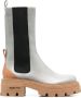 Sergio Rossi Milla elasticated side-panel boots Grey - Thumbnail 1