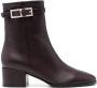 Sergio Rossi Nora 60mm leather boots Purple - Thumbnail 1