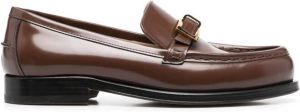 Sergio Rossi Nora buckle-detail loafers Brown